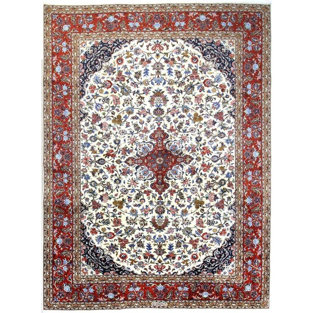 Middle Eastern Hand-Knotted Rug For Sale - Image 11 of 11