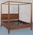 Wood Black Walnut King Bed, Custom Made by Petersen Antiques For Sale - Image 7 of 9