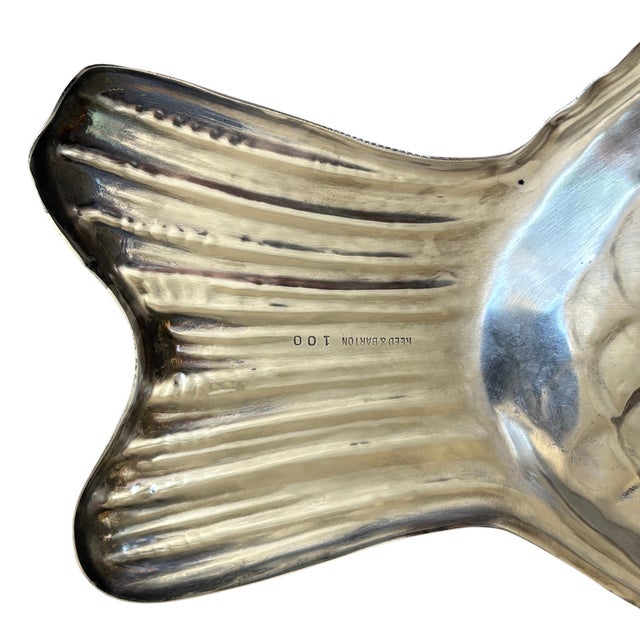 1960s Reed & Barton Silver Plate Fish Tray For Sale - Image 5 of 5