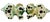 Grandmillennial 12” Mid-Century Japanese Shishi Foo Dogs in Vivid Sancai Glaze - Pair For Sale - Image 18 of 18