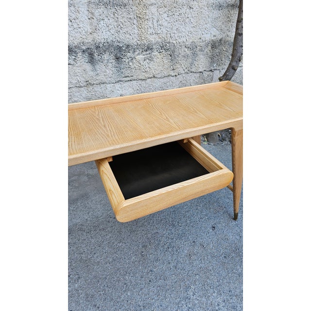 Writing Desk in Ash Wood by Gio Ponti , 1950s For Sale - Image 11 of 15