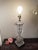 Vintage 1940 Paul Hanson Signed Baccarat Style Tall Crystal Table Lamp For Sale - Image 10 of 11