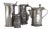 Antique English Pewter Tankards, 1900s, Set of 4 For Sale