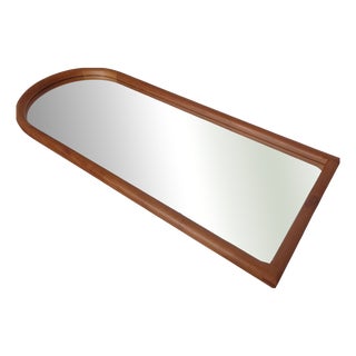 Large Cathedral Teak Mirror by Kai Kristiansen for Vildbjerg Møbelfabrik, Denmark, 1960s For Sale