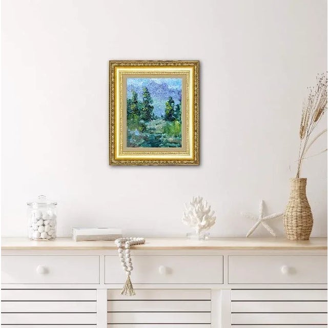 Textile Contemporary Impressionist Sierra Nevada Oil Painting For Sale - Image 7 of 12