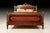 Traditional Italian Empire Style Bed With Burl Wood Panels and Brass Accents For Sale - Image 3 of 3