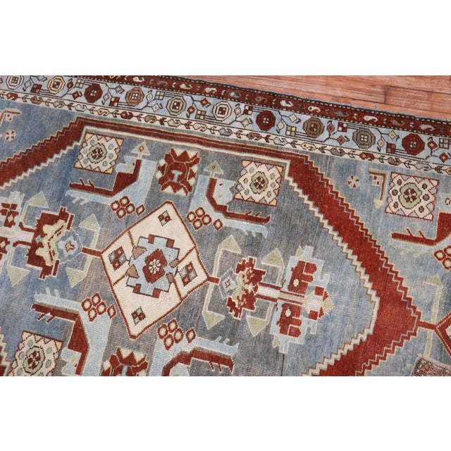 Early 20th Century Early 20th Century Persian Malayer Accent Rug - 3'7" x 6'11" For Sale - Image 5 of 7