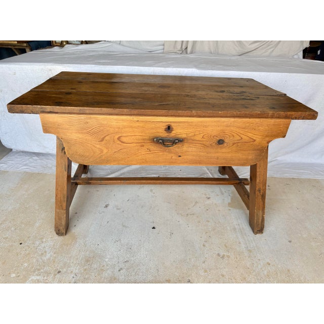 19th Century French Pine Side Table For Sale - Image 4 of 12