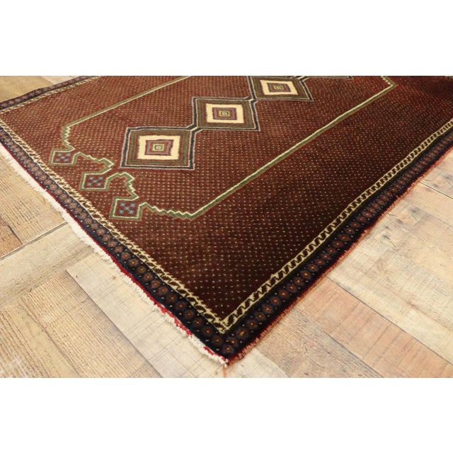 Vintage Persian Afshar Rug With Mid-Century Modern Style - 02'11 X 03'07 For Sale In Dallas - Image 6 of 10