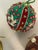 Shabby Chic 1970s 4 Large Beaded Christmas Ornaments Balls For Sale - Image 3 of 5