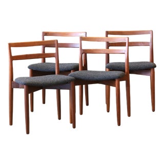 Chair in Teak by Harry Østergaard for Randers Møbelfabrik, 1960s, Set of 4 For Sale