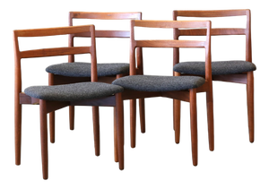 Chairs in Teak by Harry Østergaard for Randers Møbelfabrik, 1960s, Set of 4