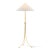 Textile Mitzi Katya 25.5 in. 1 Light Floor Lamp in Aged Brass Finish For Sale - Image 7 of 7