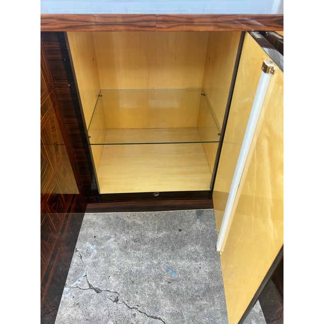 Ebony French Art Deco Macassar Ebony Sideboard or Credenzas 1940s For Sale - Image 8 of 12