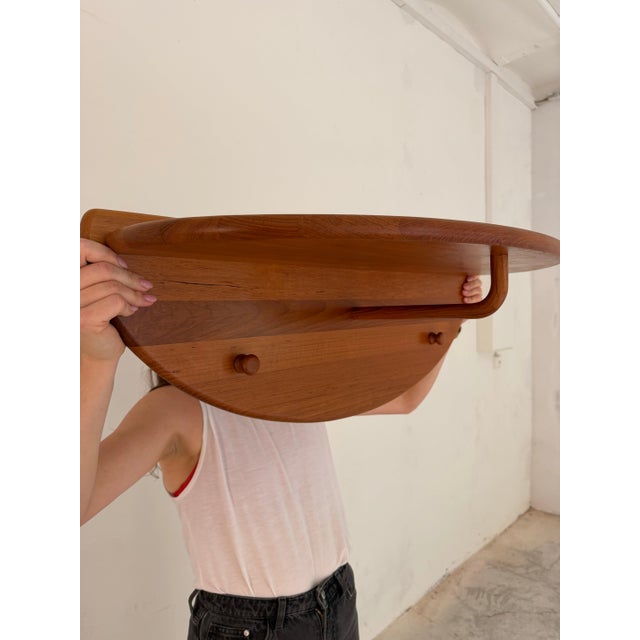 Semi-Circular Coat Rack in Teak by Lysgaard Møbler, 1970s For Sale - Image 4 of 11