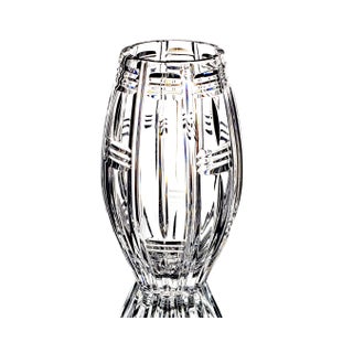 Fifth Avenue Accents Crystal Cut Glass Vase For Sale