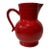 Vintage Modern Émile Henry France Red Glazed Ceramic Pitcher For Sale