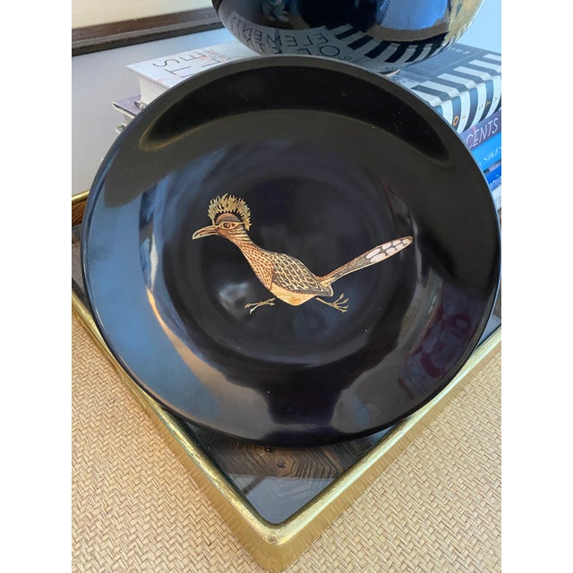 Plastic Vintage Couroc Roadrunner Bowl/Catchall For Sale - Image 7 of 8