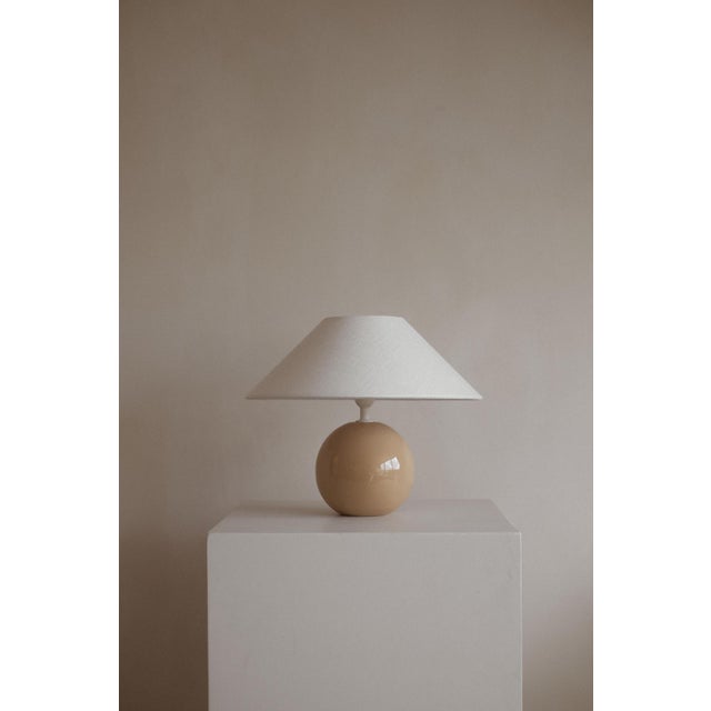 Contemporary Small Ceramic Table Lamp For Sale - Image 3 of 7
