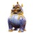 Vintage Chinese Gilt Cloisonné Mythical Beast Incense Burner (Luduan) - 2560g For Sale