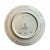 This is a 1968 Royal Delft hand-painted ceramic plate commemorating the Apollo 8 mission, titled "First Men Around the...