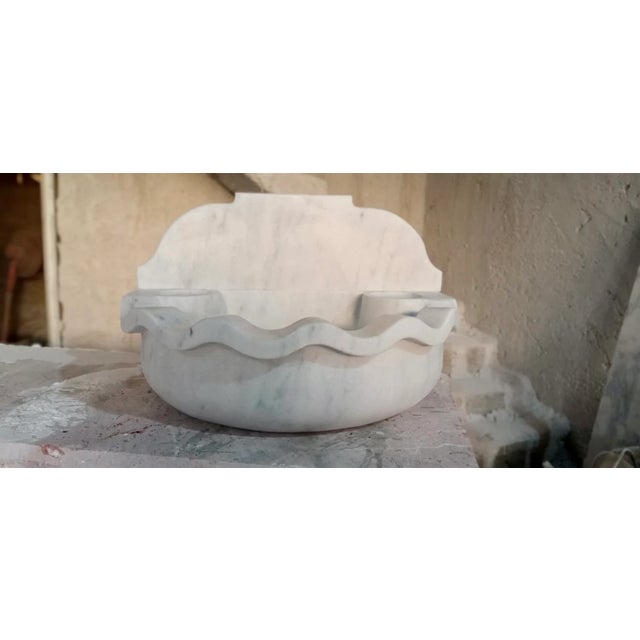 Dimension: 21''L x 14''W x 6''H Classic-Midcentury Design Carrara Marble Sink: Timeless Chic with a Modern EdgeBlend the...