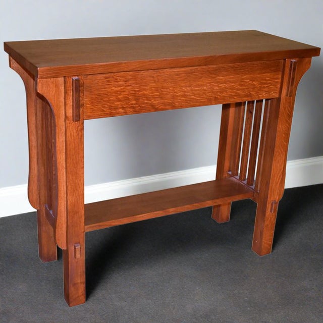 Arts & Crafts Crofter Console Table - Micheal Cherry For Sale - Image 12 of 12