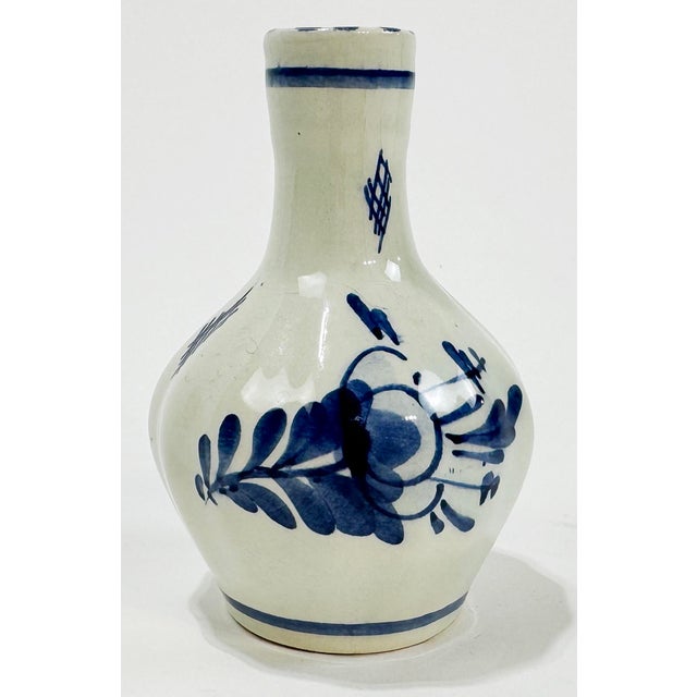 Antique Porcelain Blue Delft Bud Vase For Sale - Image 4 of 7