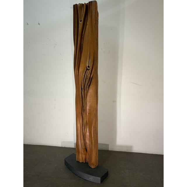 Franz Kracberg, Totem Sculpture, 1970s, Oak, in Flawless conditions. Designed 1970 to 1979 This piece is attributed to the...