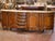 Early 20th C. French Louis XV Marble Top Carved Walnut Four-Door Buffet Enfilade For Sale - Image 11 of 14