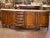 Early 20th Century French Louis XV Walnut Enfilade With Marble Top For Sale - Image 11 of 14