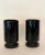 This is a pair of Vintage Black Glass Mugs attributed to the Indiana Glass Company. The color Black Amythest. These mugs...