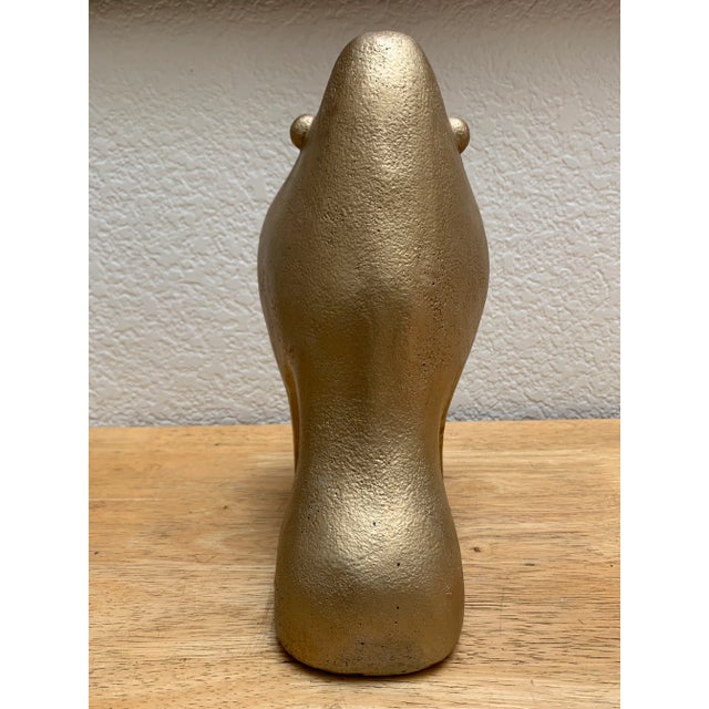 Large Gold Baboon Figural Decor Accent For Sale - Image 9 of 11