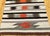 1900 - 1909 Vintage Native American Navajo Rug, Wool & Cotton, Banded Pattern, Tribal Art, 2x3 For Sale - Image 5 of 9
