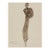 Vintage French Fashion Art Print – Neutral Brown Fashion Illustration, 18" X 24" For Sale