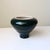 Contemporary Signed 1990s Post Modern Hunter Green Sculptural Ribbed Bulbous Vessel With a Tapered Pedestal Foot For Sale - Image 3 of 15