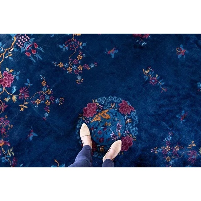 ✂ - - - - - m e a s u r e m e n t s: 12’3” x 14’5”, 373.4cm x 439.4cm, 132.5 Lbs C O L O R S Base: royal blue Accents:...