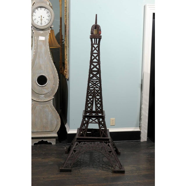 Vintage Metal Eiffel Tower Iron Replica Statue | Chairish