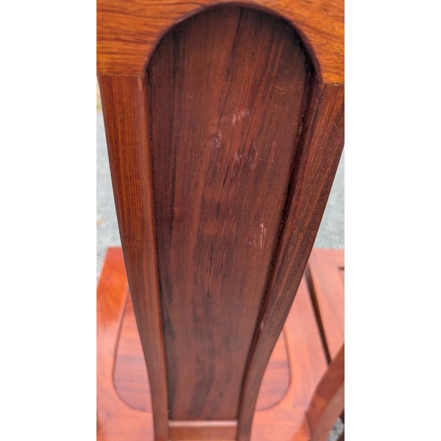 Chinoiserie Asian-Style Rosewood Dining Chair Set of 8 For Sale - Image 18 of 18