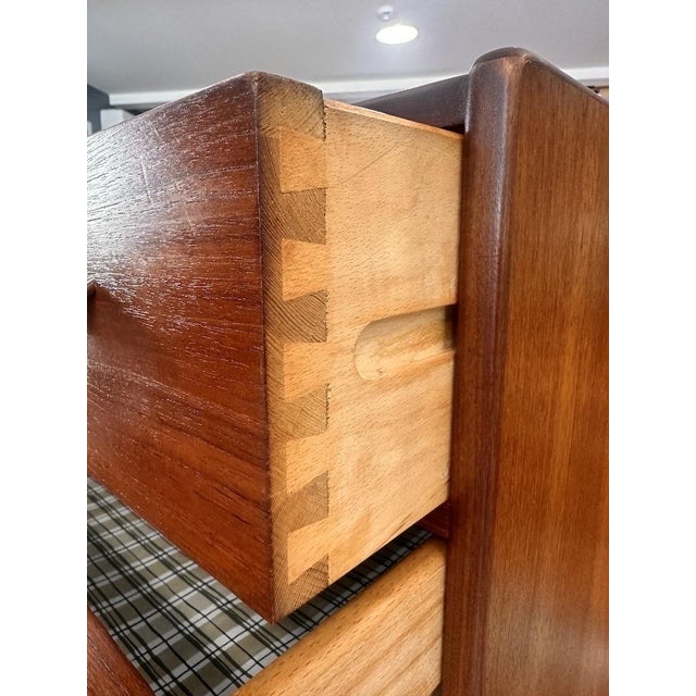 1950s Mid Century Danish Teak Highboy Dresser by Poul Volther For Sale - Image 11 of 17