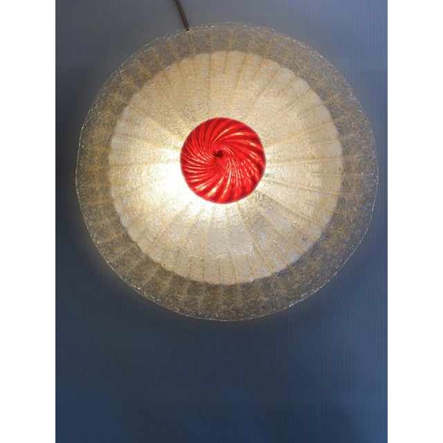 Set of 2 Contemporary Murano Glass Sputnik Flush Mounts For Sale - Image 6 of 13