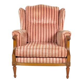 Vintage New Striped Accent Chairs For Sale Chairish