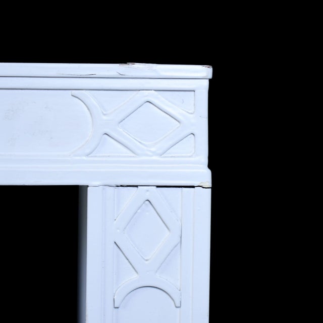 Late 20th Century Large Hollywood Regency Fretwork Dining Table For Sale - Image 4 of 8