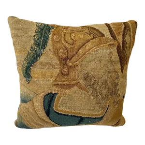 Throw Pillow Made From 16th Century Flemish Tapestry