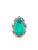 Bochic "Capri" Vintage Aquamarine & Rare Blue Opal Ring Set In 18K White Gold & Silver For Sale - Image 9 of 18