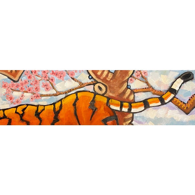 2020s Tiger Original Oil Painting Stephen McDonough For Sale - Image 5 of 7