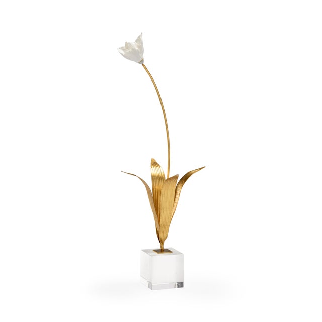 Contemporary Chelsea House Inc Tulip on Stand Sculpture For Sale - Image 3 of 3
