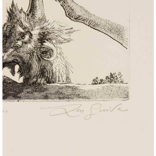 Guardian is an artwork realized by the contemporary italian artist leo guida (1992 - 2017) in 1972. Original black and...