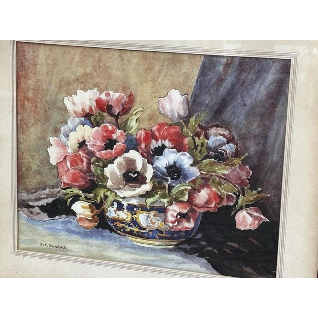 A.C. Bundock, Still Life, 1955, Watercolour, Framed For Sale - Image 4 of 7