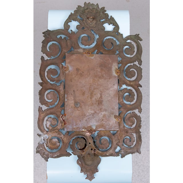France Cast Bronze Womens Head Wall Mirror, 1880s For Sale - Image 3 of 8